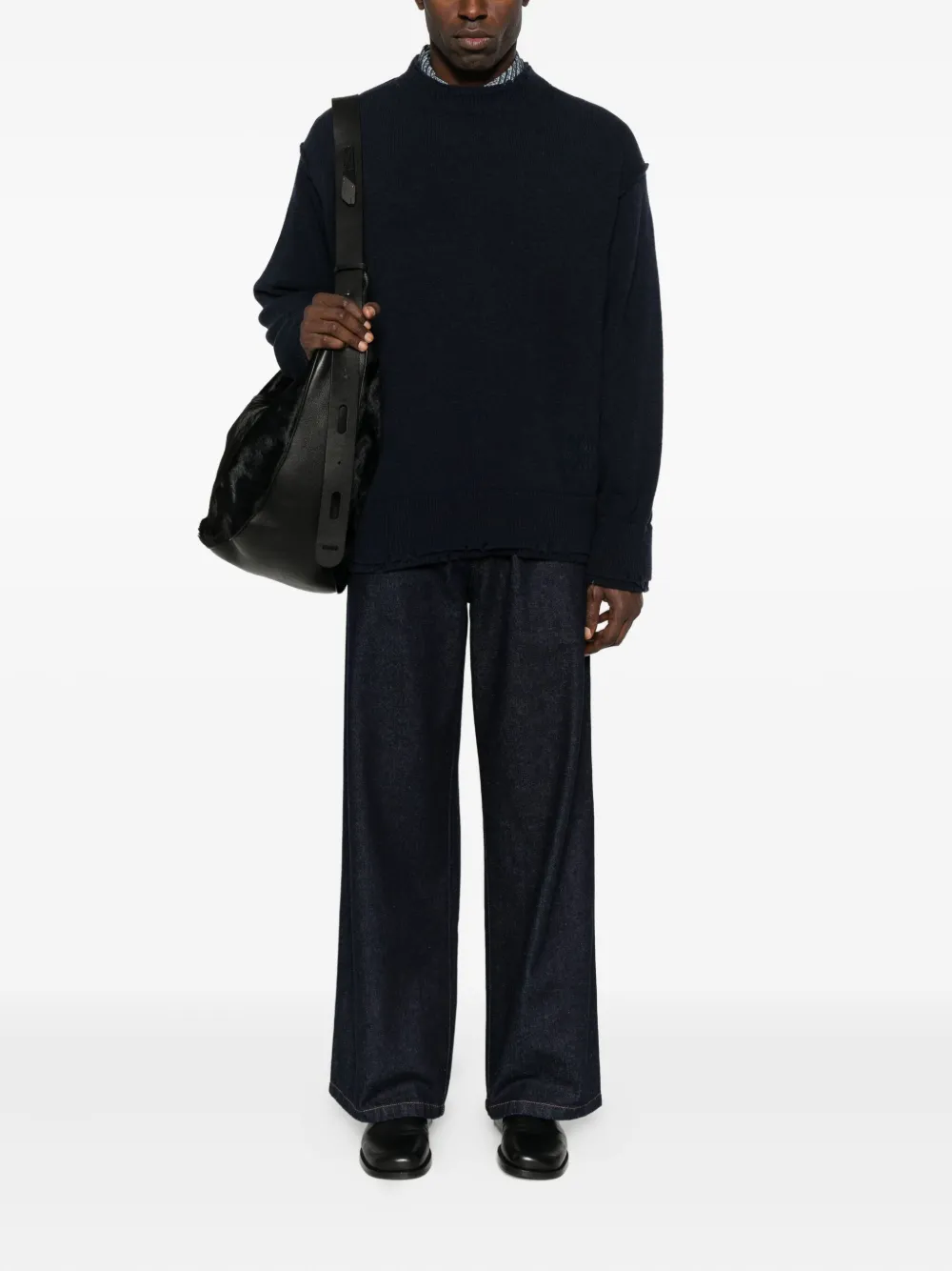FEDERICO CINA drop-shoulder sweater - Blauw