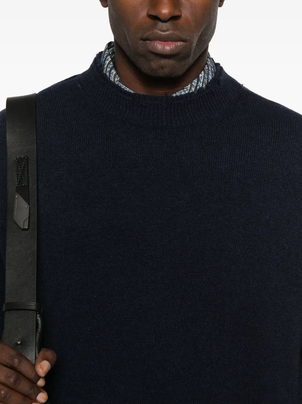 Federico Cina Drop-shoulder Sweater In Blue