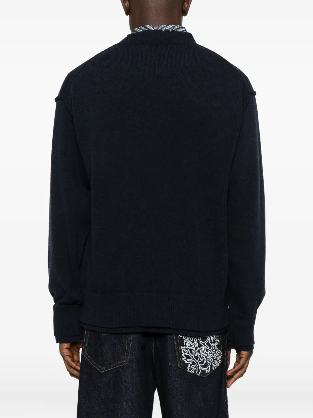 Federico Cina Drop-shoulder Sweater In Blue