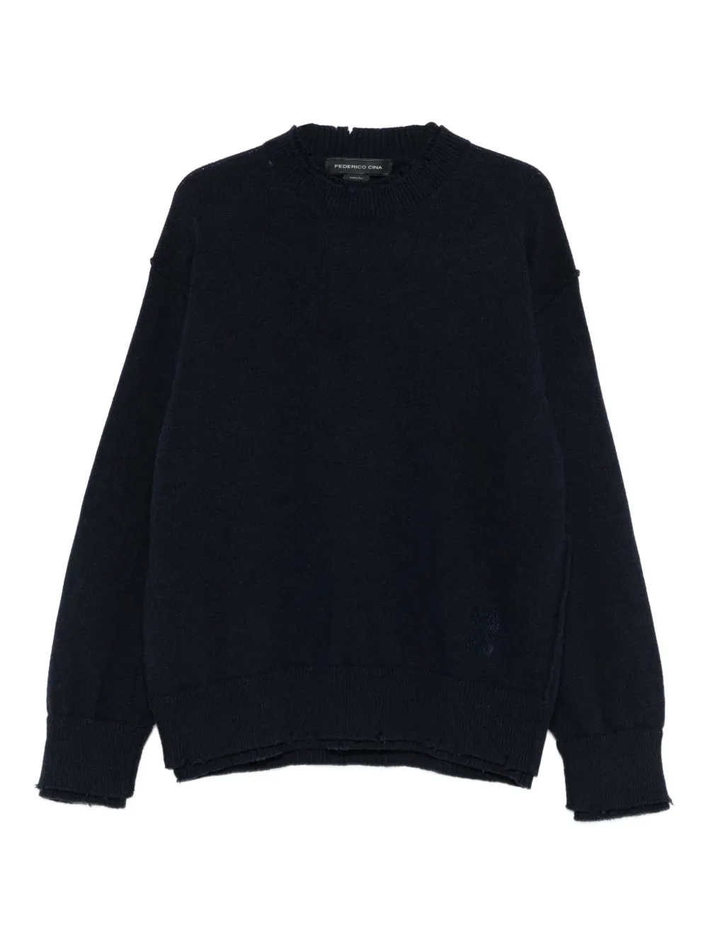 FEDERICO CINA drop-shoulder sweater | Blue | Image 1