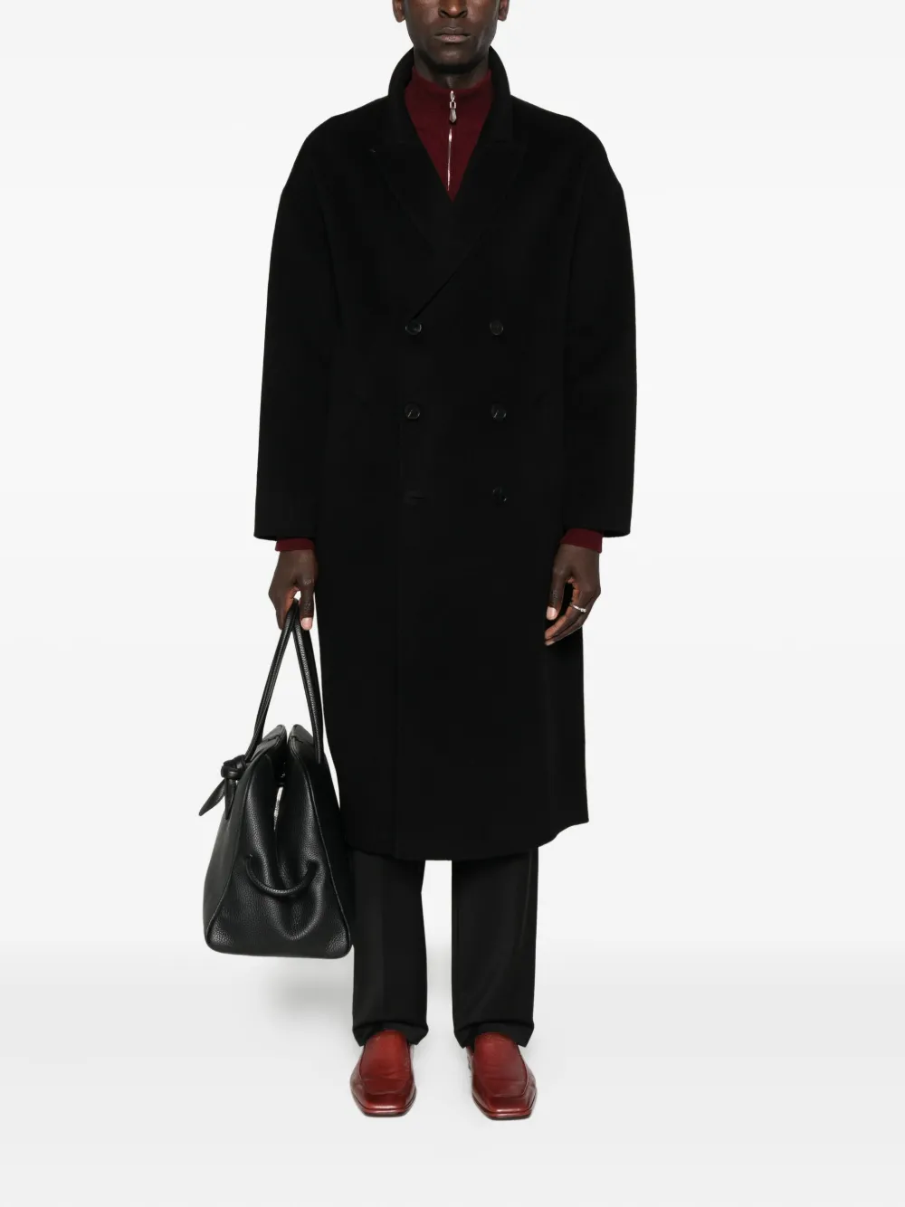 AMARÁNTO notched-lapel double-breasted coat | Double Breasted Coats | Image 2