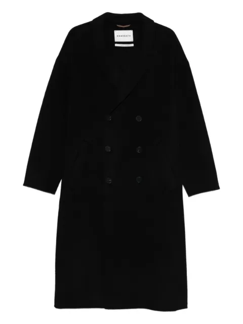 AMARÁNTO notched-lapel double-breasted coat
