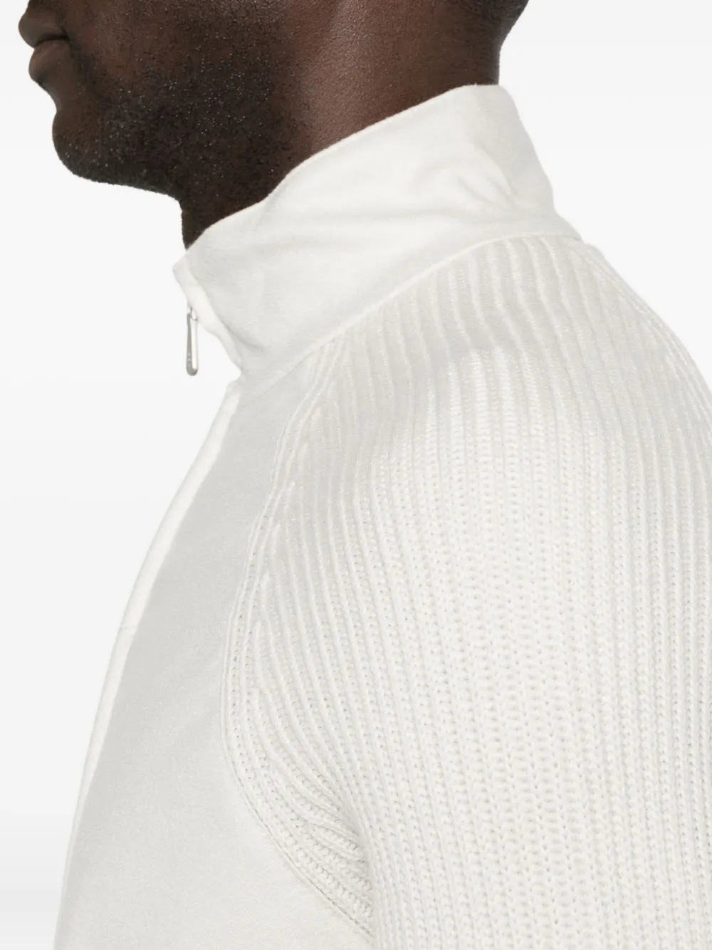 Eleventy Panelled Bomber Jacket In Gray