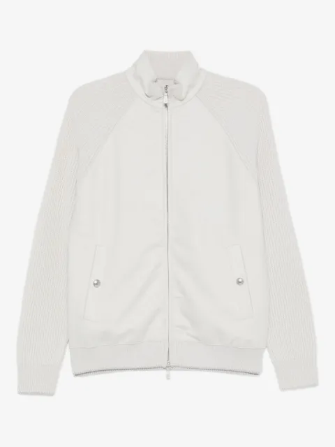 Eleventy panelled bomber jacket
