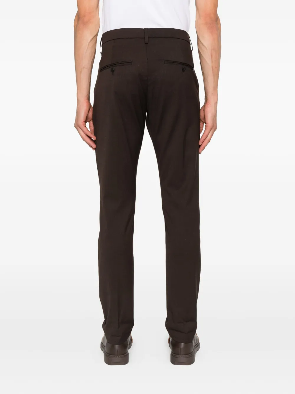 DONDUP cuffed wool trousers Bruin