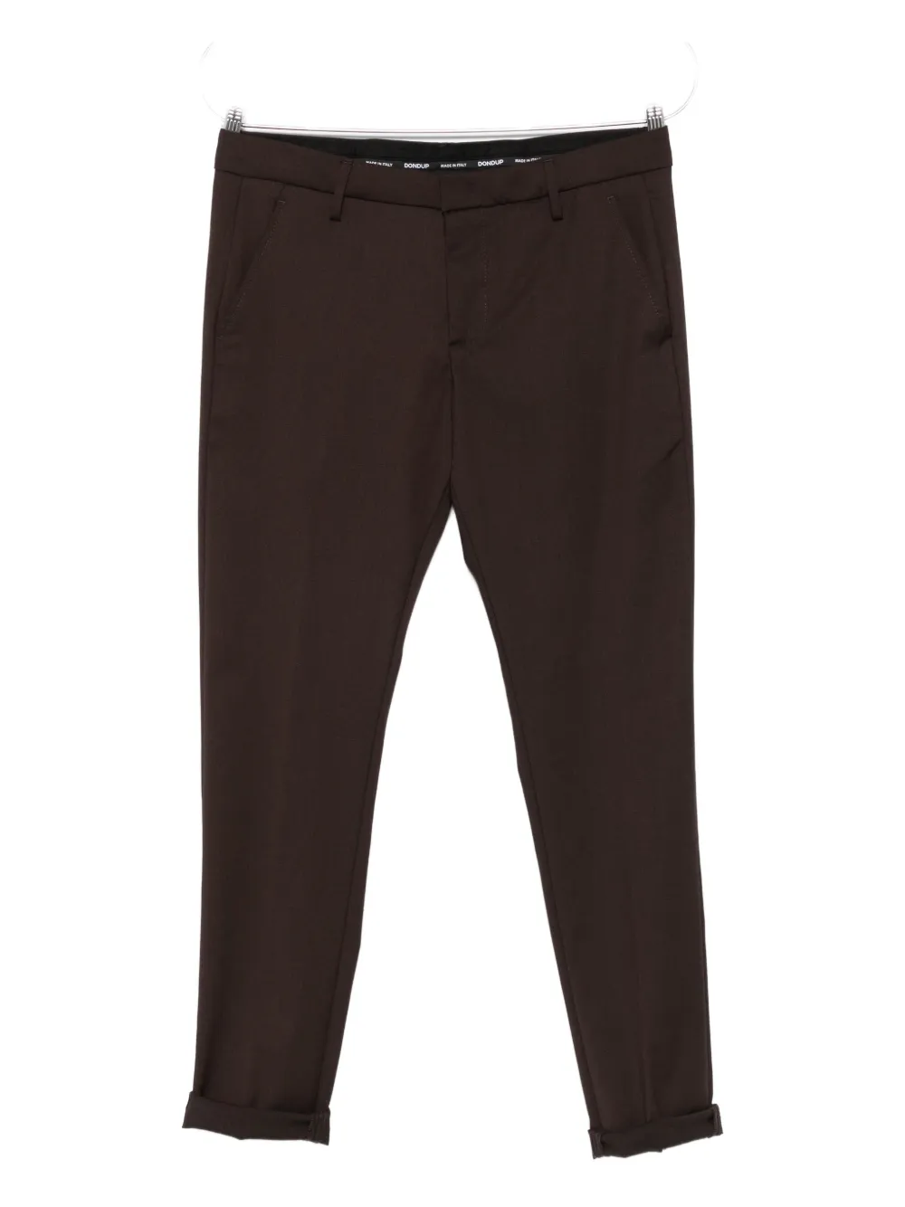 DONDUP cuffed wool trousers Bruin