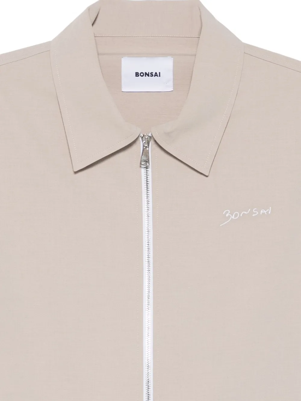 Bonsai Overhemd met rits Beige