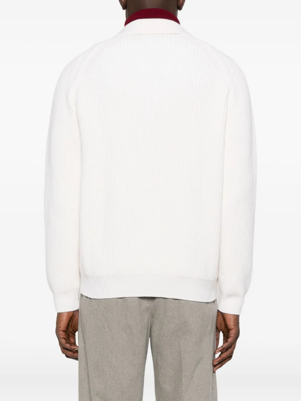 Eleventy Vest met sjaalkraag Beige