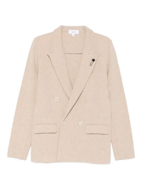 Lardini double-breasted textured jacket