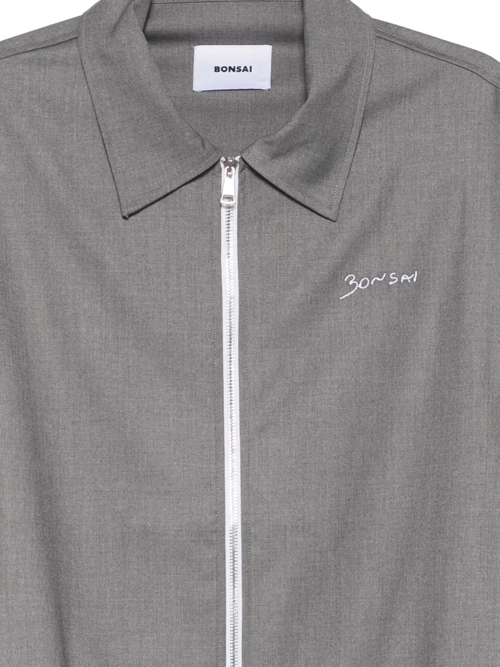 Bonsai Jack met geborduurd logo en rits Grijs