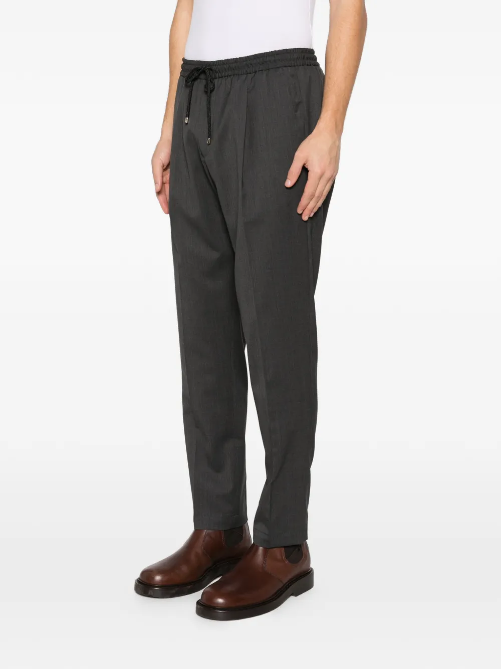 Briglia 1949 Broek met trekkoordtaille Grijs