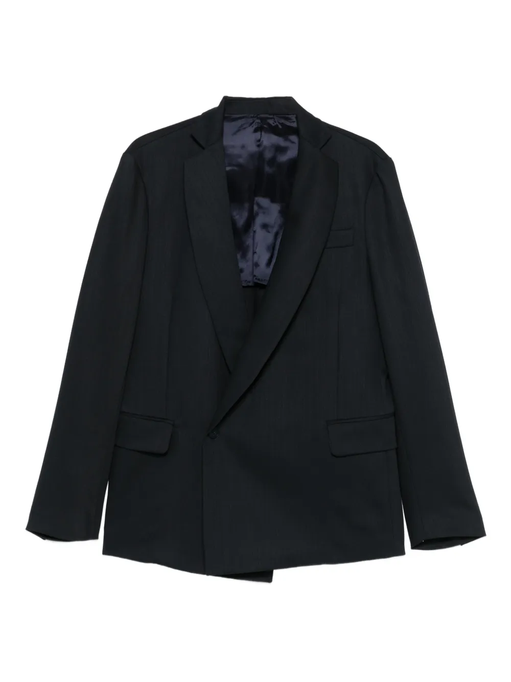 Costumein shawl-lapel jacket | Blue | Image 1