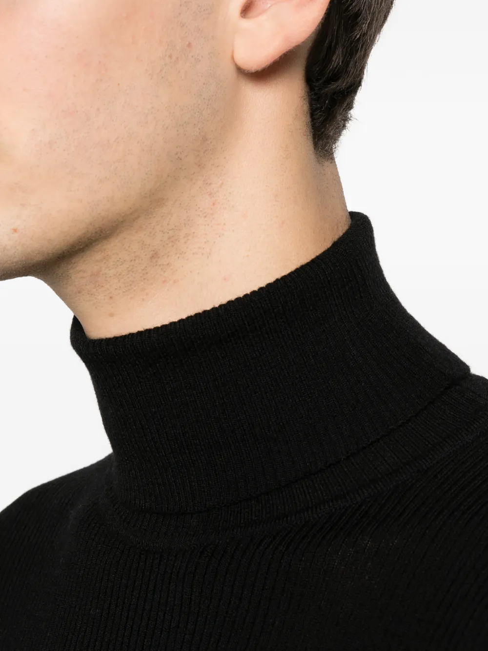 Roll-Neck Wool Sweater 