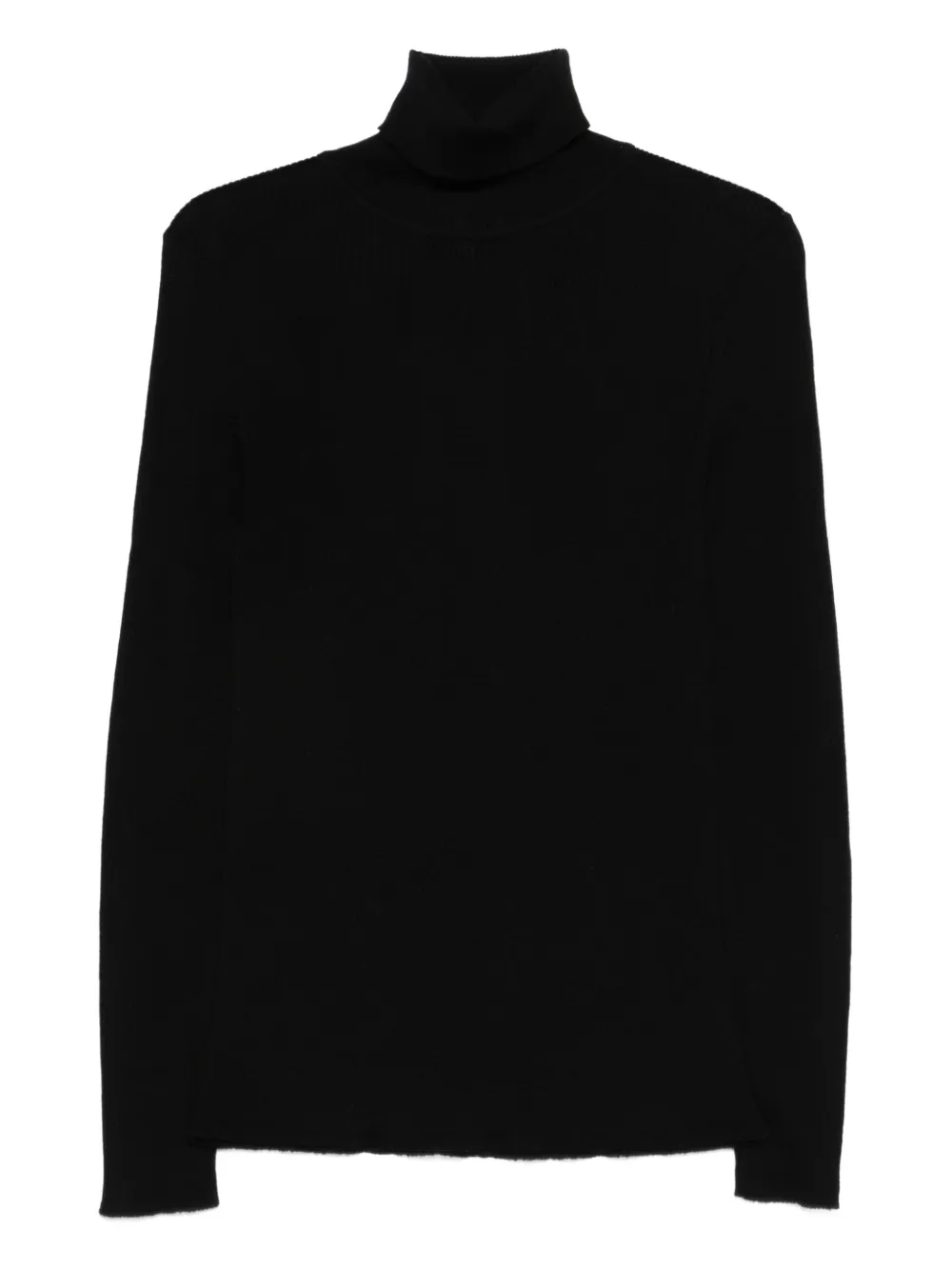 Sunflower roll-neck wool sweater | Black | Image 1
