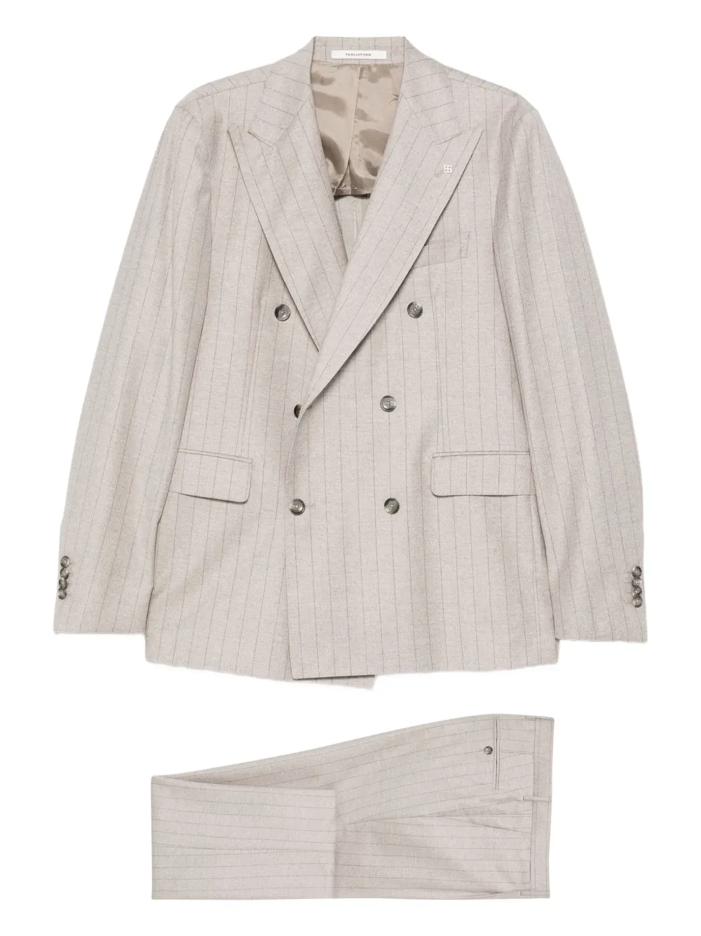 Tagliatore pinstriped blazer | Neutrals | Image 1