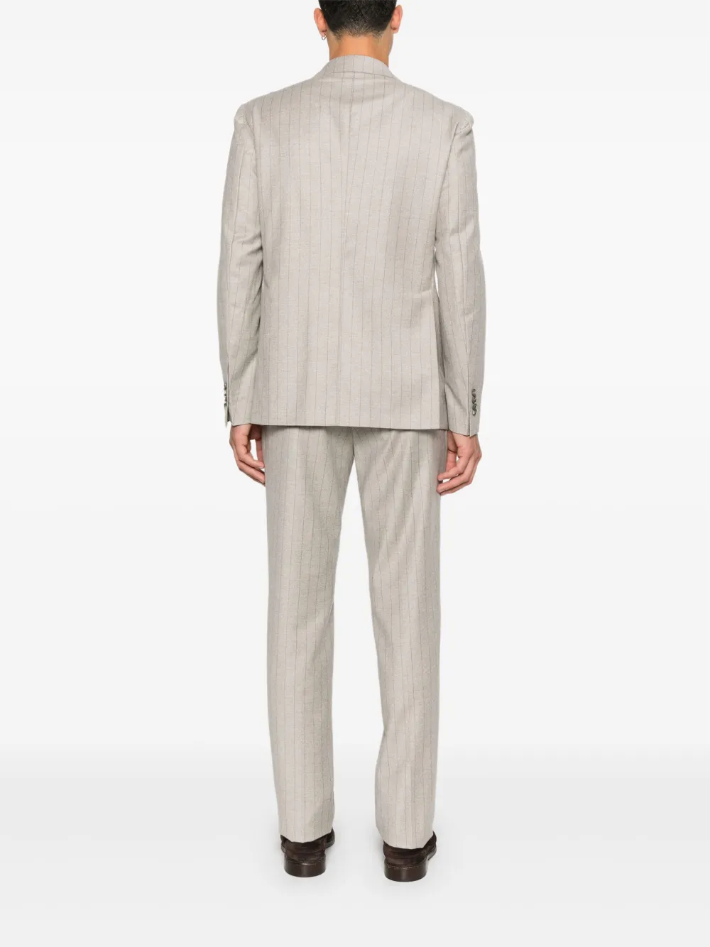 Tagliatore Blazer met krijtstreep Beige