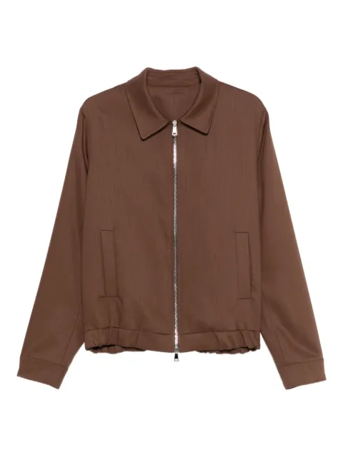 Costumein zip-front collared shirt jacket