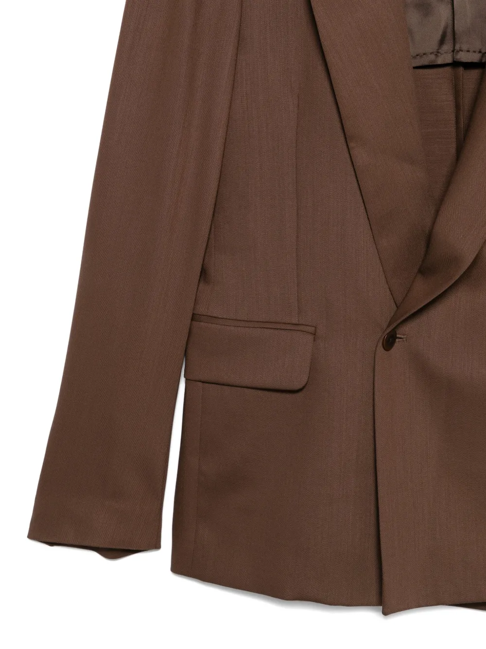 Costumein Jack met sjaalrevers Bruin