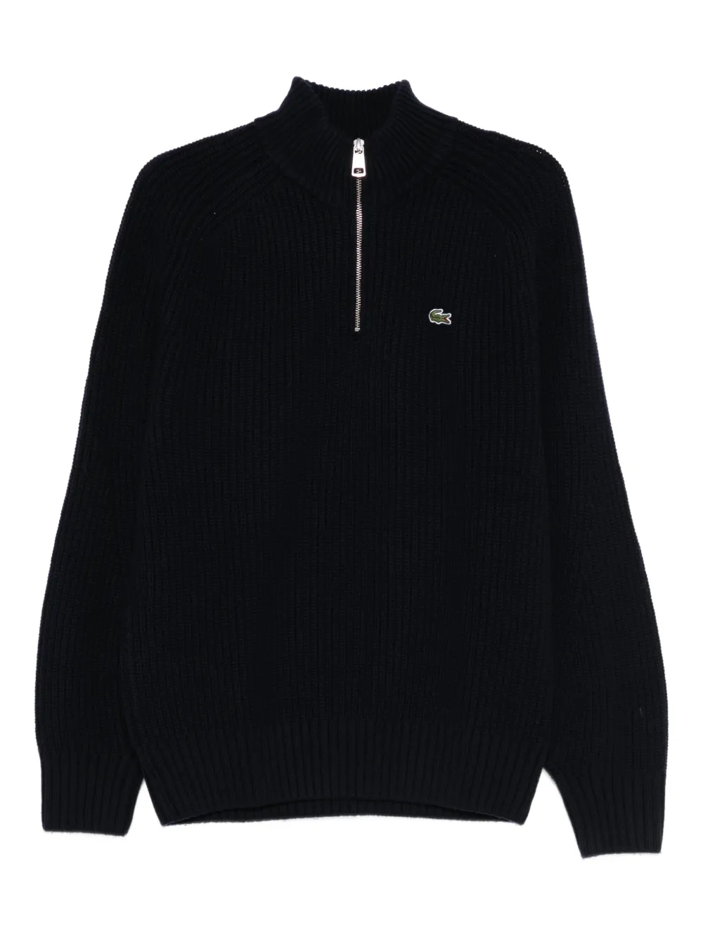 Lacoste Zip Appliqué Knitwear - Blu