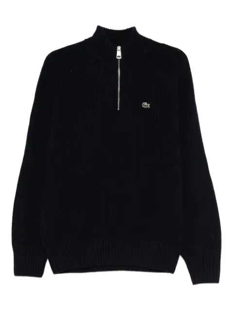 Lacoste Zip Appliqué Knitwear