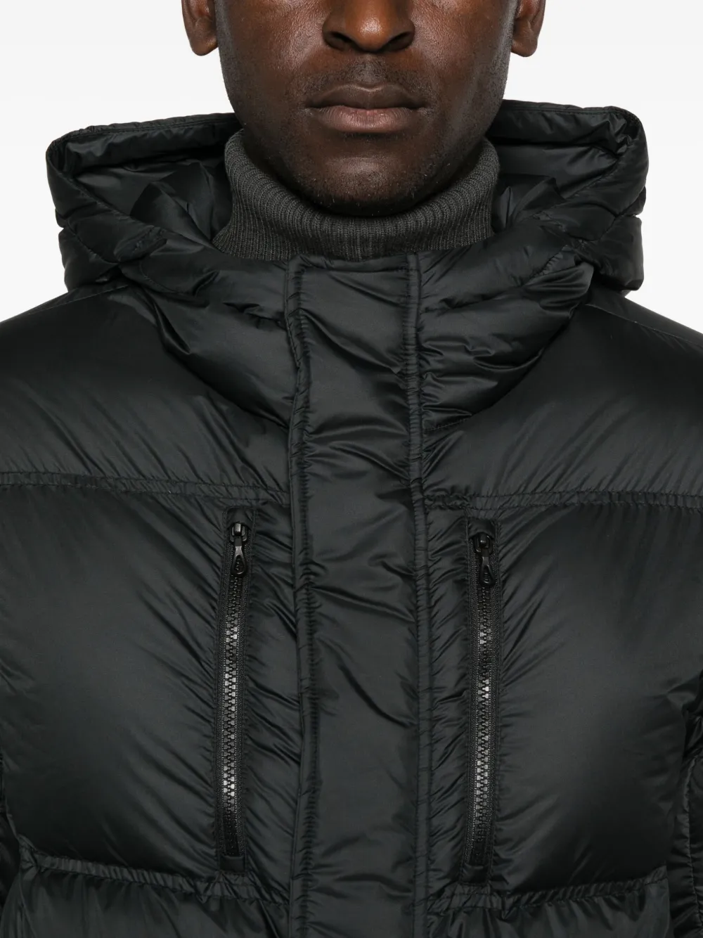 Colmar Gewatteerde jas met capuchon Zwart