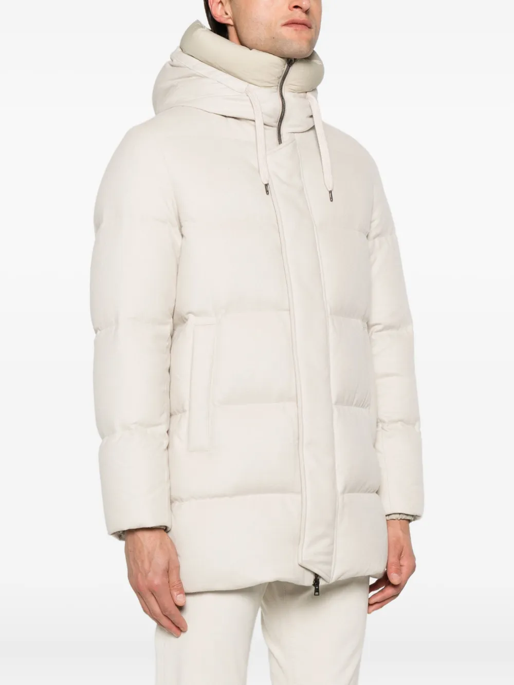 Herno hooded quilted coat - Beige