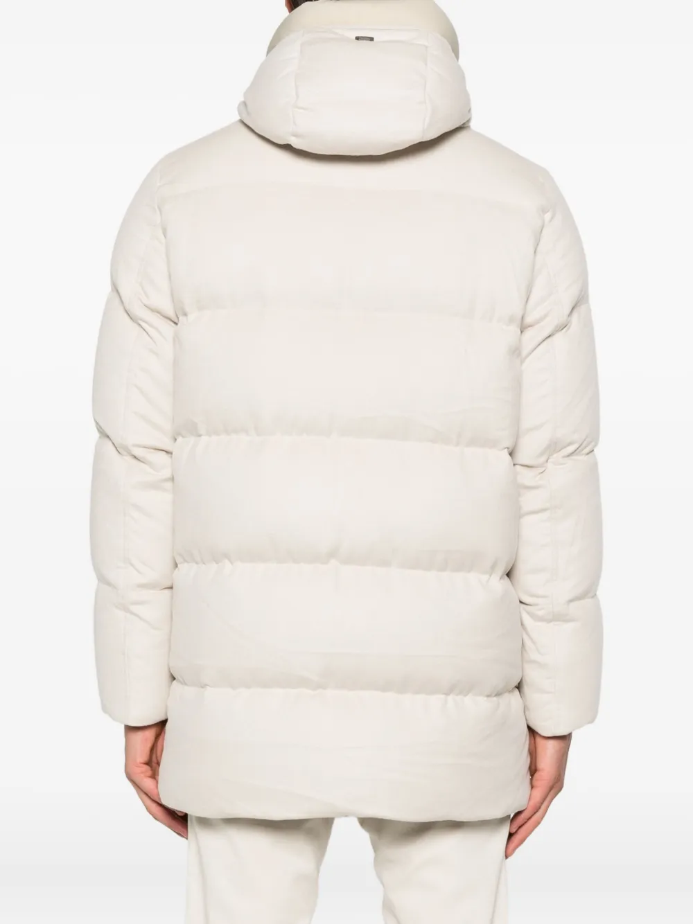 Herno hooded quilted coat Beige