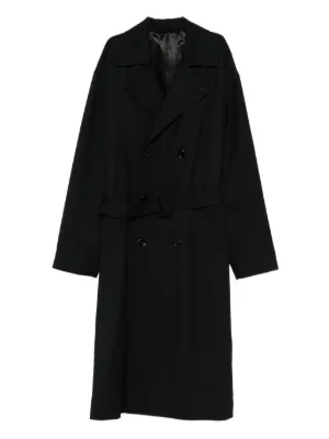 Greg Lauren GL1 Button Spine Coat | Black | FARFETCH AO