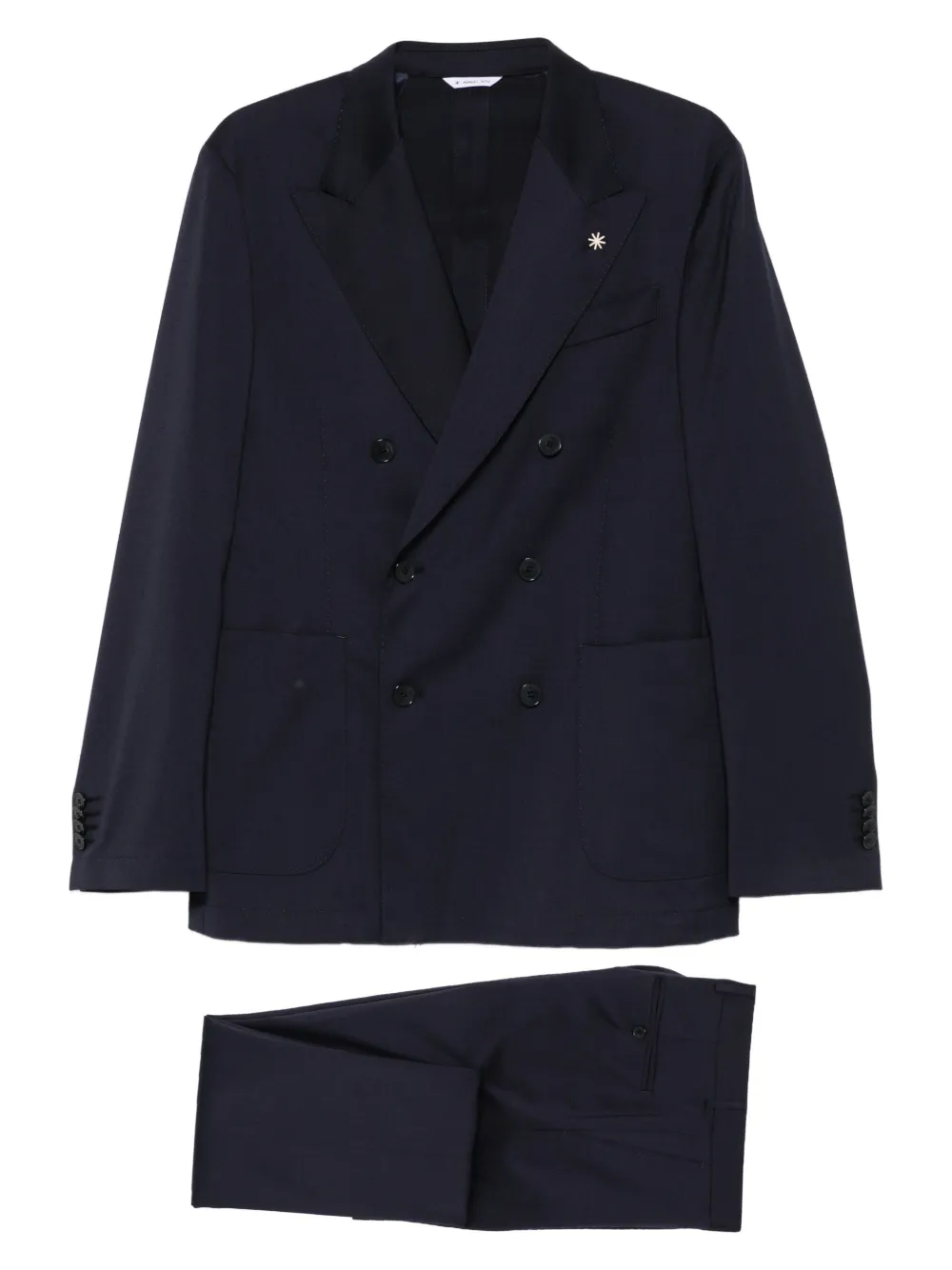 Manuel Ritz double-breasted suit | Blue | Image 1