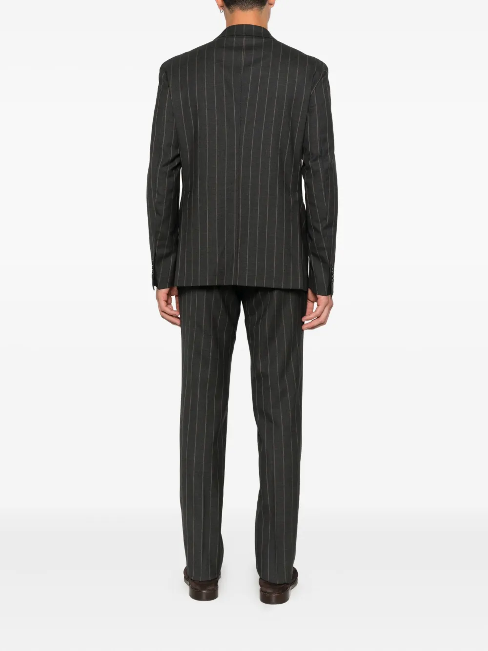 Tagliatore Pak met krijtstreep Grijs