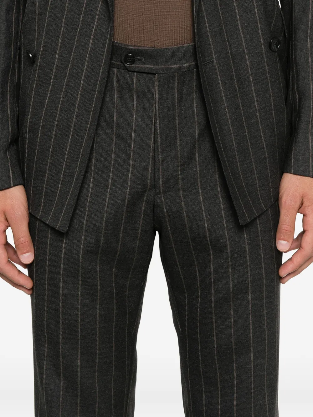 Tagliatore Pak met krijtstreep Grijs