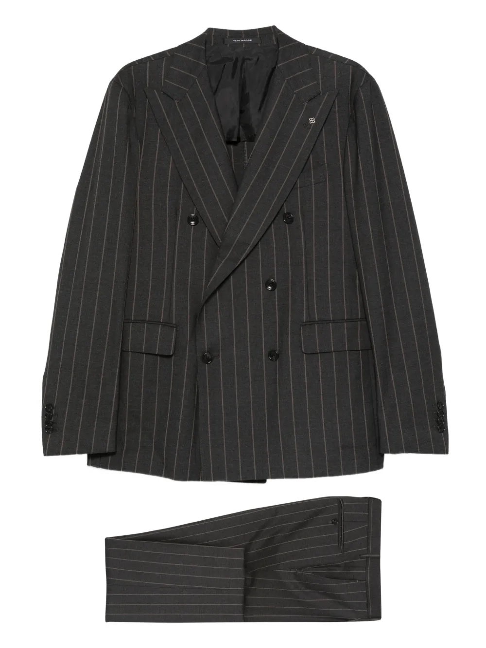 Tagliatore pinstripe suit | Grey | Image 1