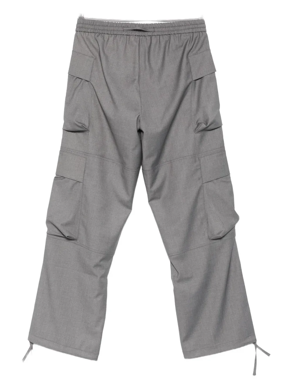 Bonsai mélange-effect cargo trousers - Grijs