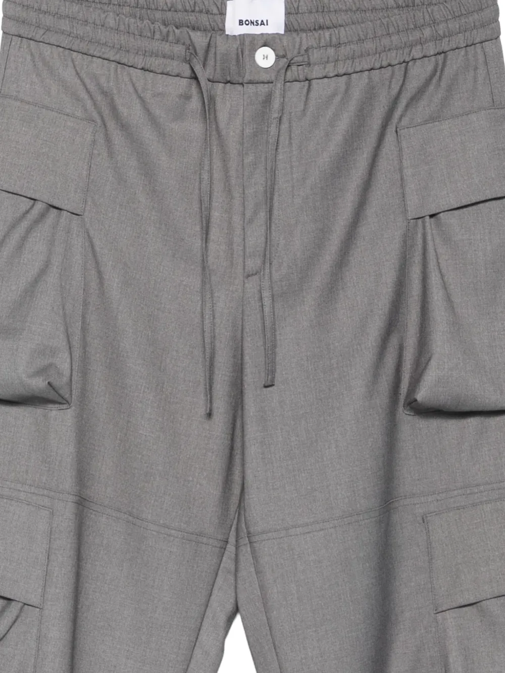 Bonsai Cargo broek met gemêleerd effect Grijs