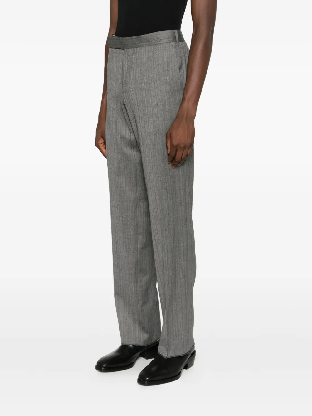 Lardini Straight pantalon Grijs