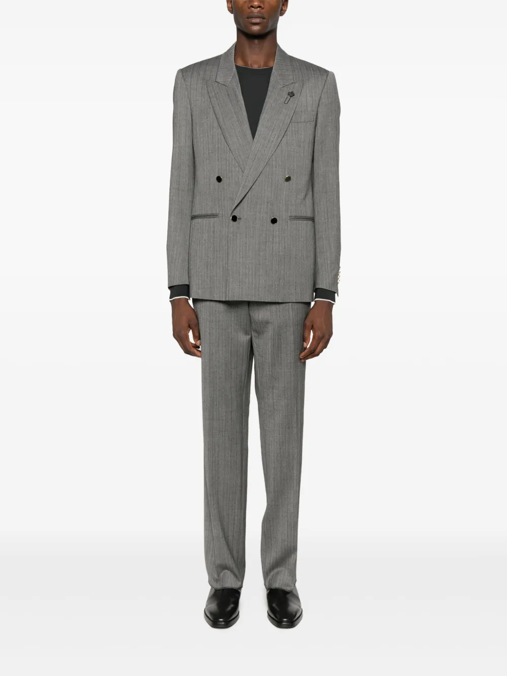 Lardini Straight pantalon - Grijs