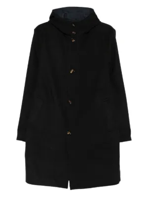 69 high-neck zip-front Coat | Black | FARFETCH CA