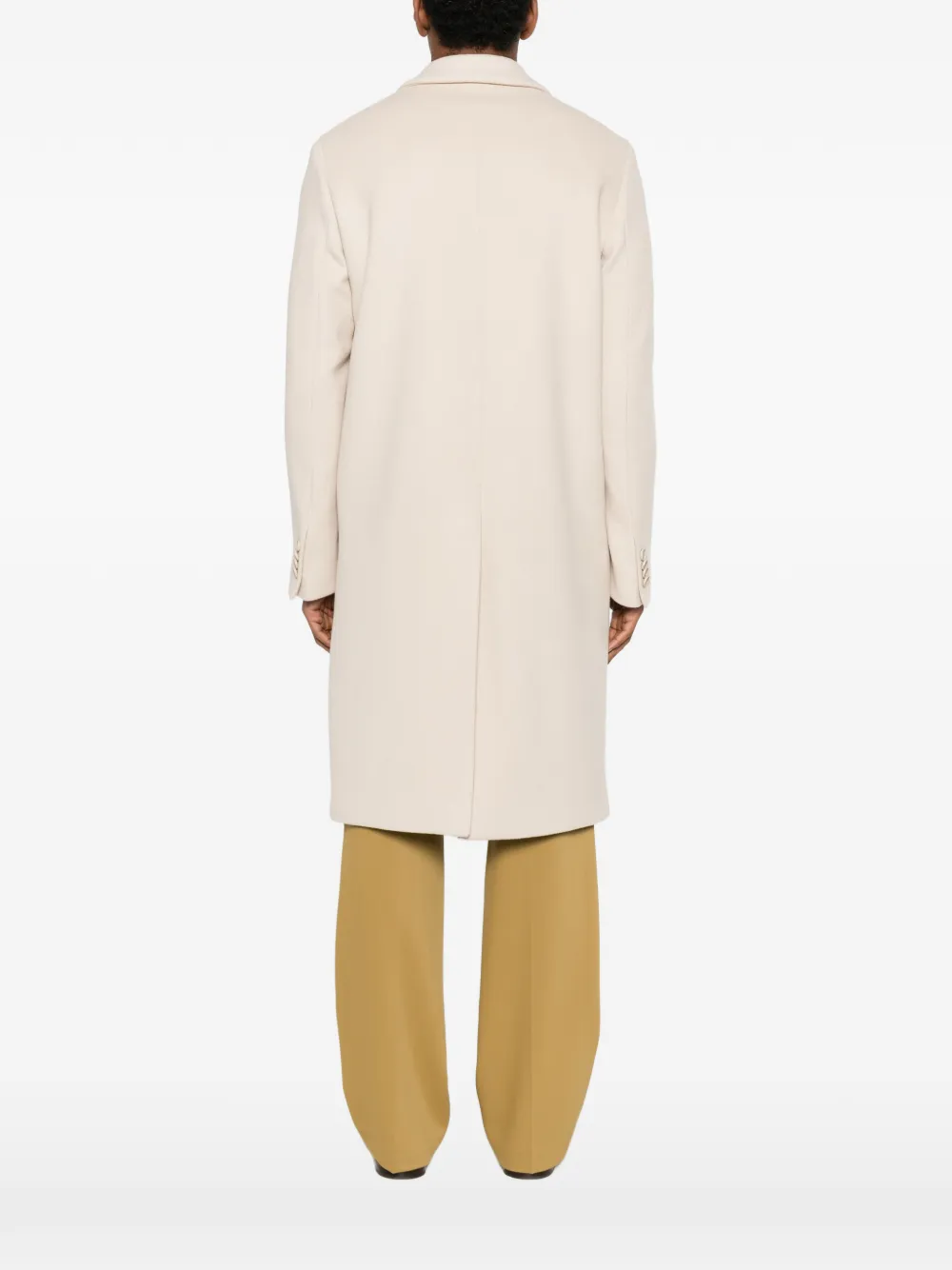 Manuel Ritz Double-breasted Coat In Neutral