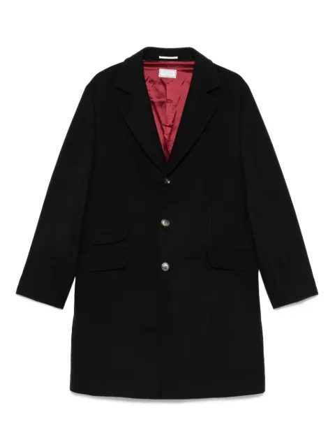 Brunello Cucinelli معطف بأزرار وجيب مخيوط