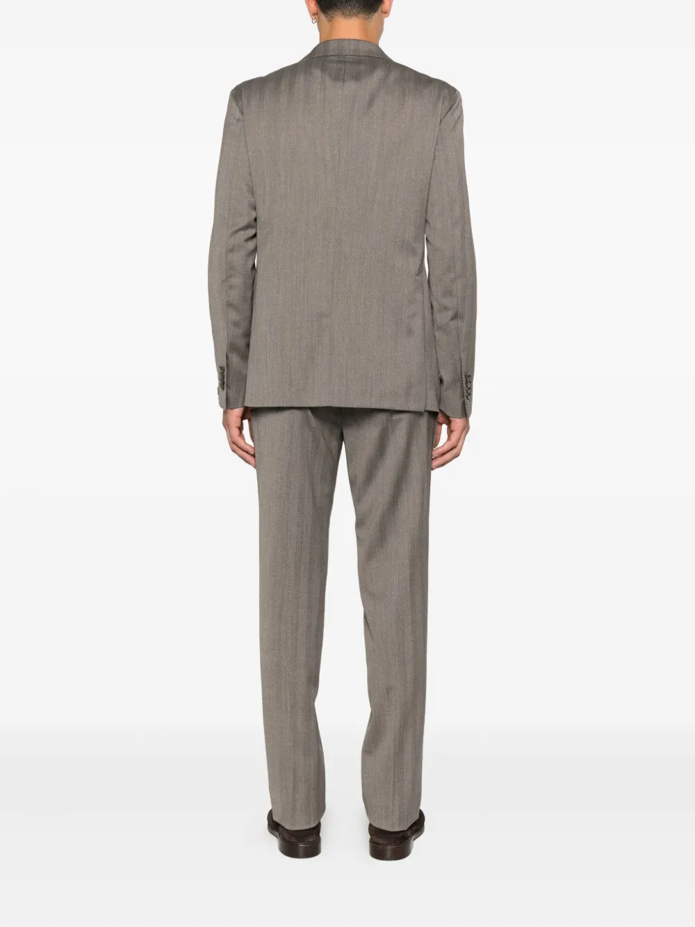 Tagliatore Pak met enkele rij knopen Bruin