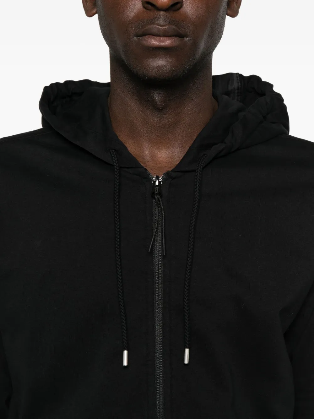 C.p. Company Zip-up Hoodie In Black