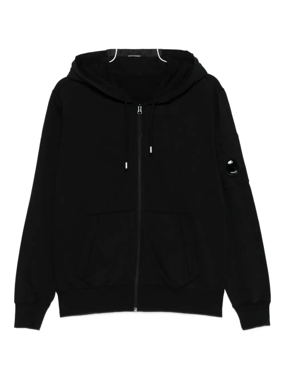 C.p. Company Zip-up Hoodie In Black