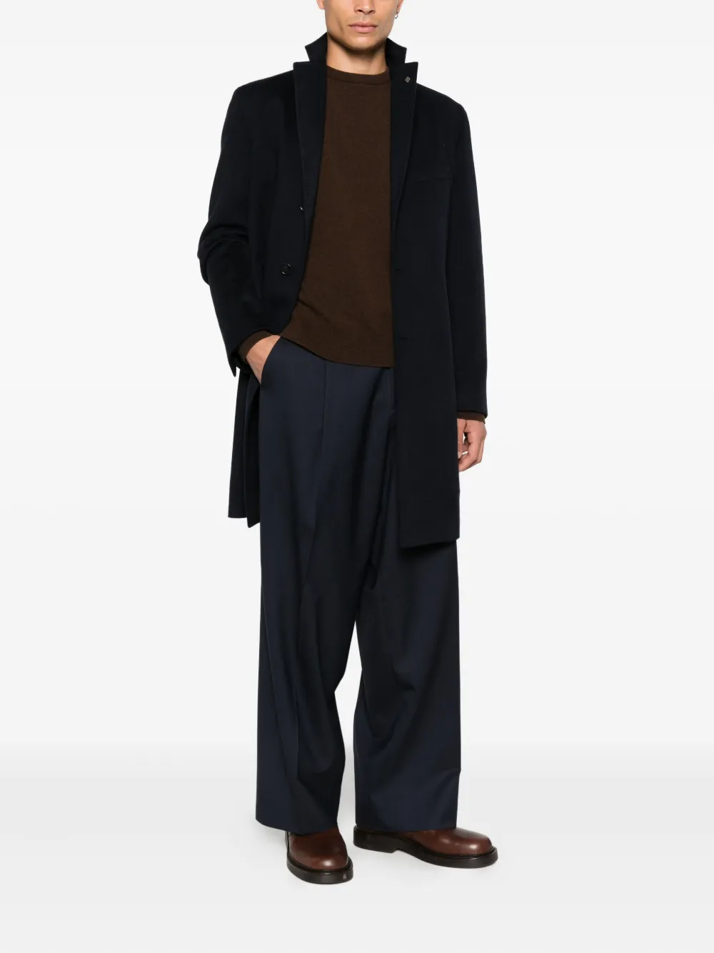 BE ABLE pleat-detail trousers - Blauw