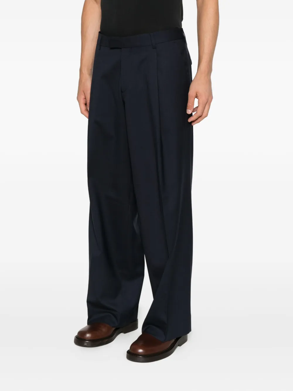 Be Able Pleat-detail Trousers In Black
