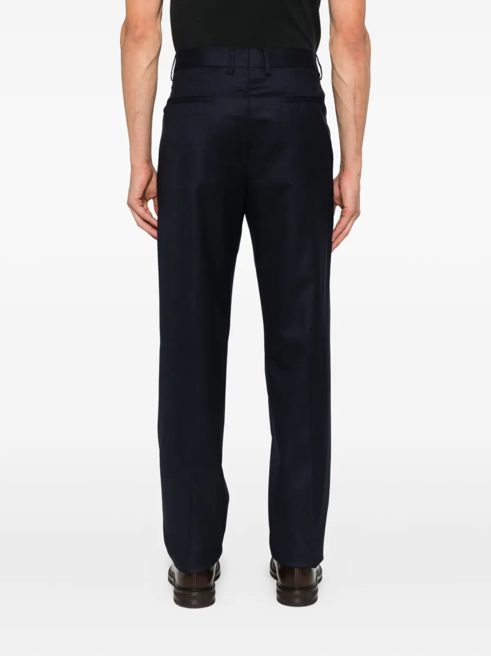 Brunello Cucinelli Wollen plooibroek Blauw