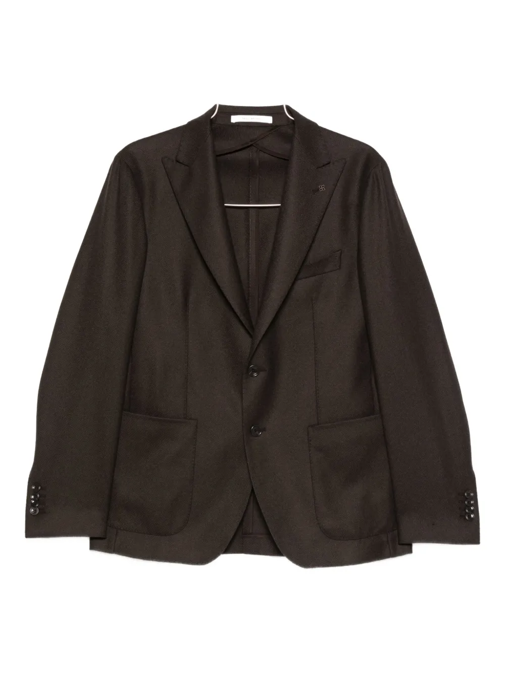 Tagliatore peak-lapel blazer | Brown | Image 1