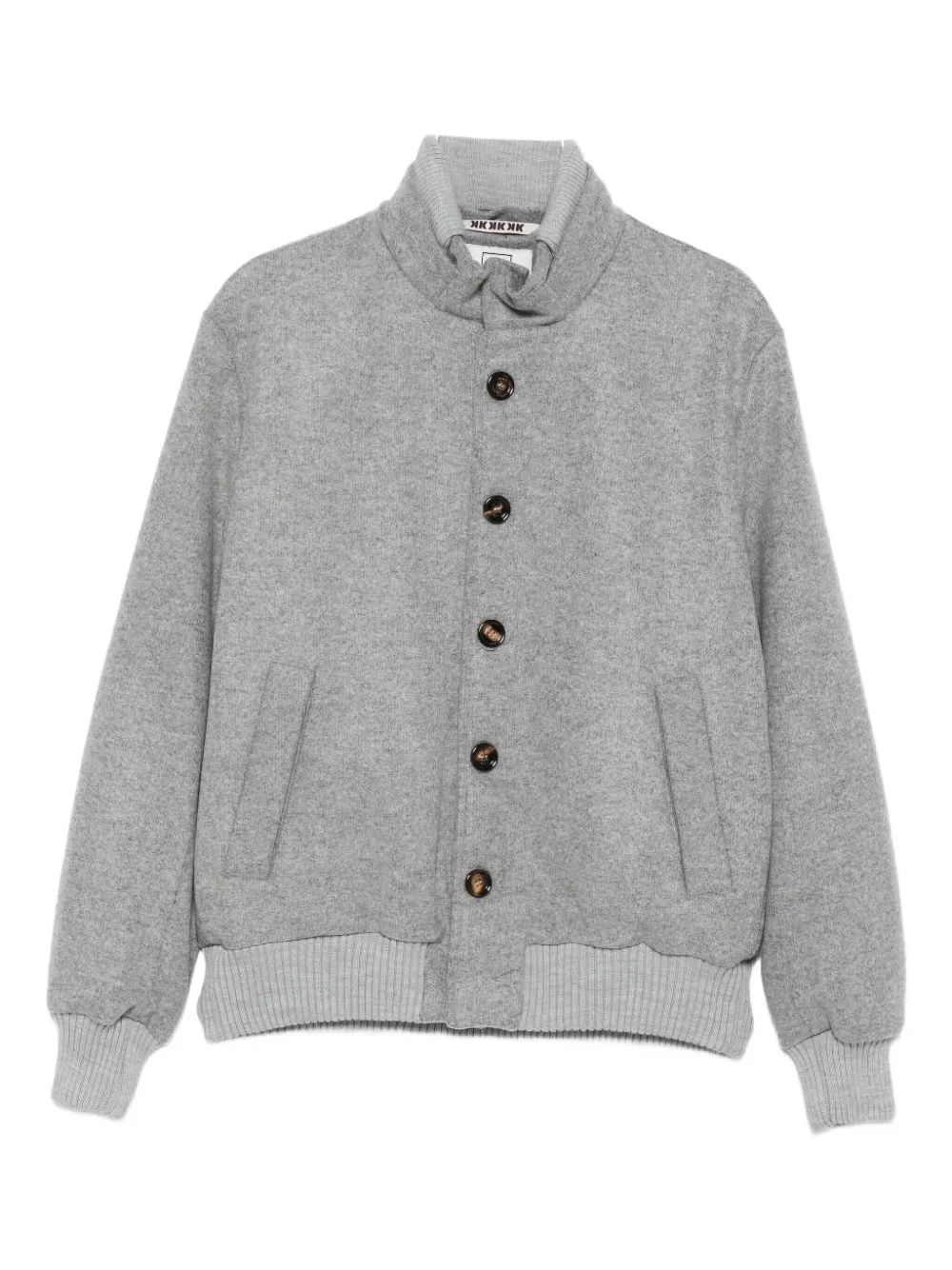 Kired cashmere single-breasted coat | Grey | Image 1