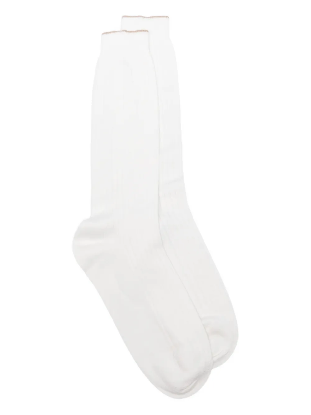Eleventy ribbed trim socks | Branco | Image 1
