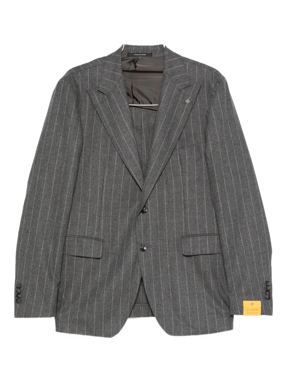 Tagliatore striped single-breasted suit - Grigio
