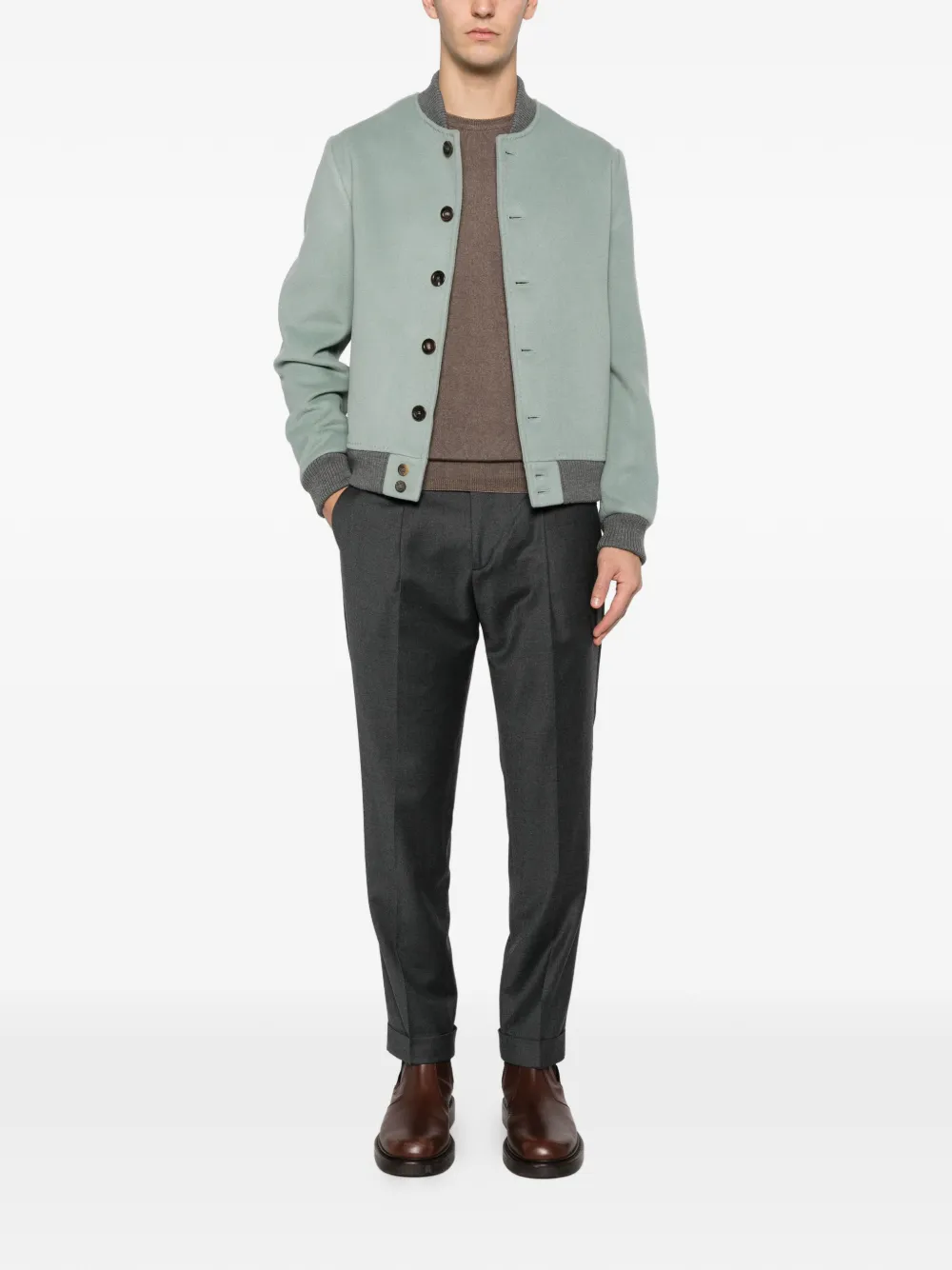 Woolrich crew-neck long-sleeve sweater - Bruin